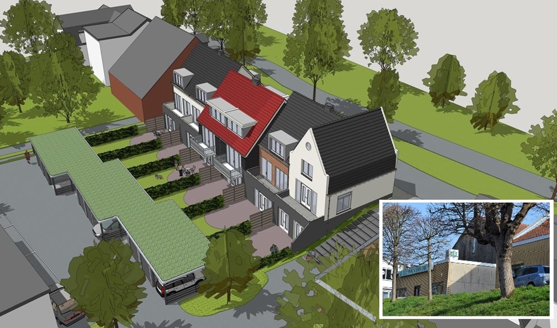 Een impressie van de dijkwoningen die op de plek van Put komen