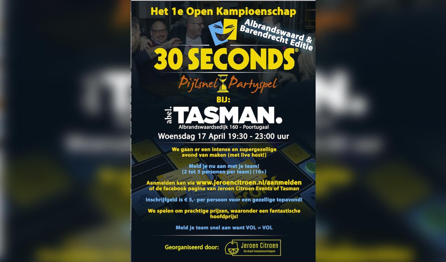 30 seconds Open Kampioenschap - het nieuws uit Barendrecht