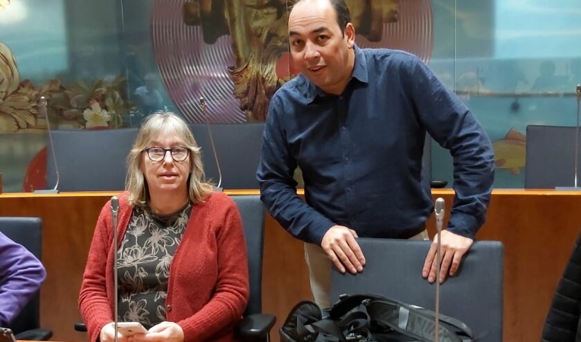 Marianne Tijssen-Humme en Marcel van Prehn, dinsdagavond.