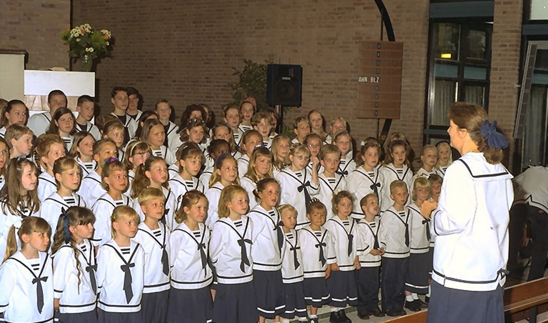 In de hoogtijdagen werd gezongen met honderden kinderen