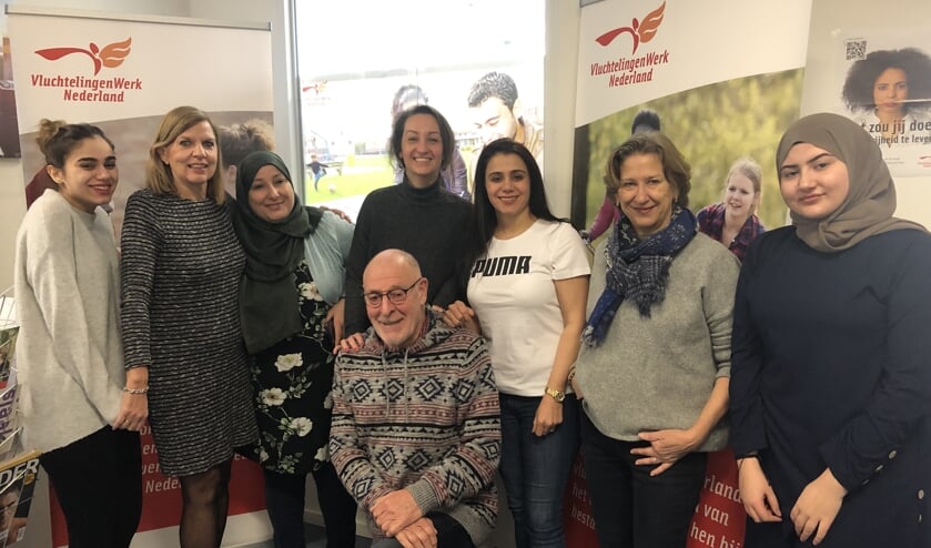 Leden van het team van Vluchtelingenwerk in Barendrecht.