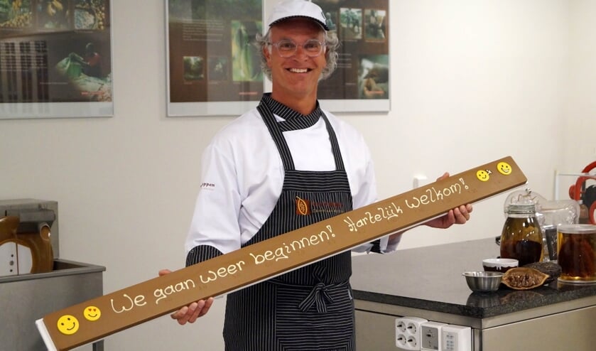 Fris van Noppen met anderhalve meter chocolade