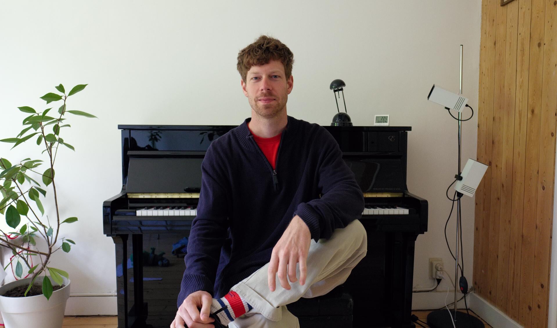 Thierry Castel, de nieuwe pianodocent bij CultuurLocaal (foto Thierry Castel)