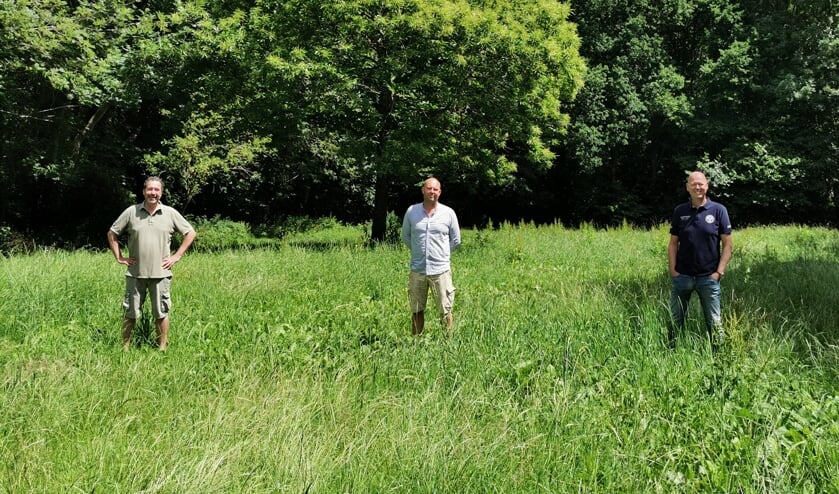 dwin Groenenboom, Sjoerd Greveling en Peter Alkemade op het festivalterrein. (foto: Anoek de jong)