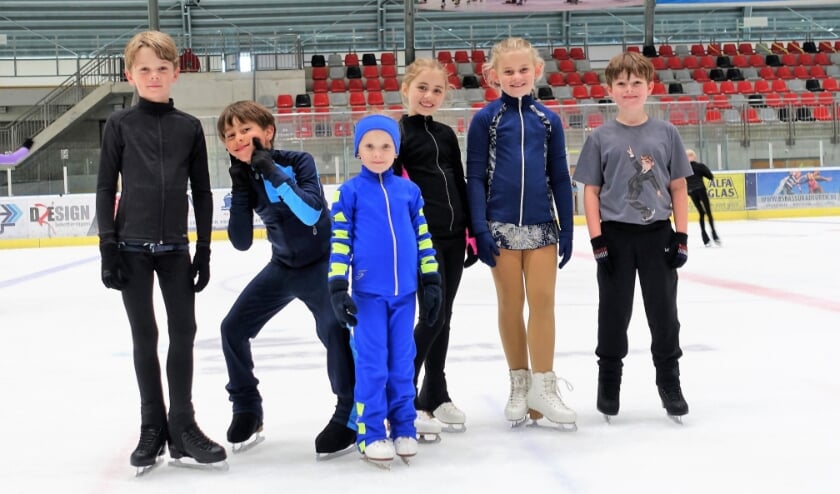 Lekker schaatsen in de zomervakantie.