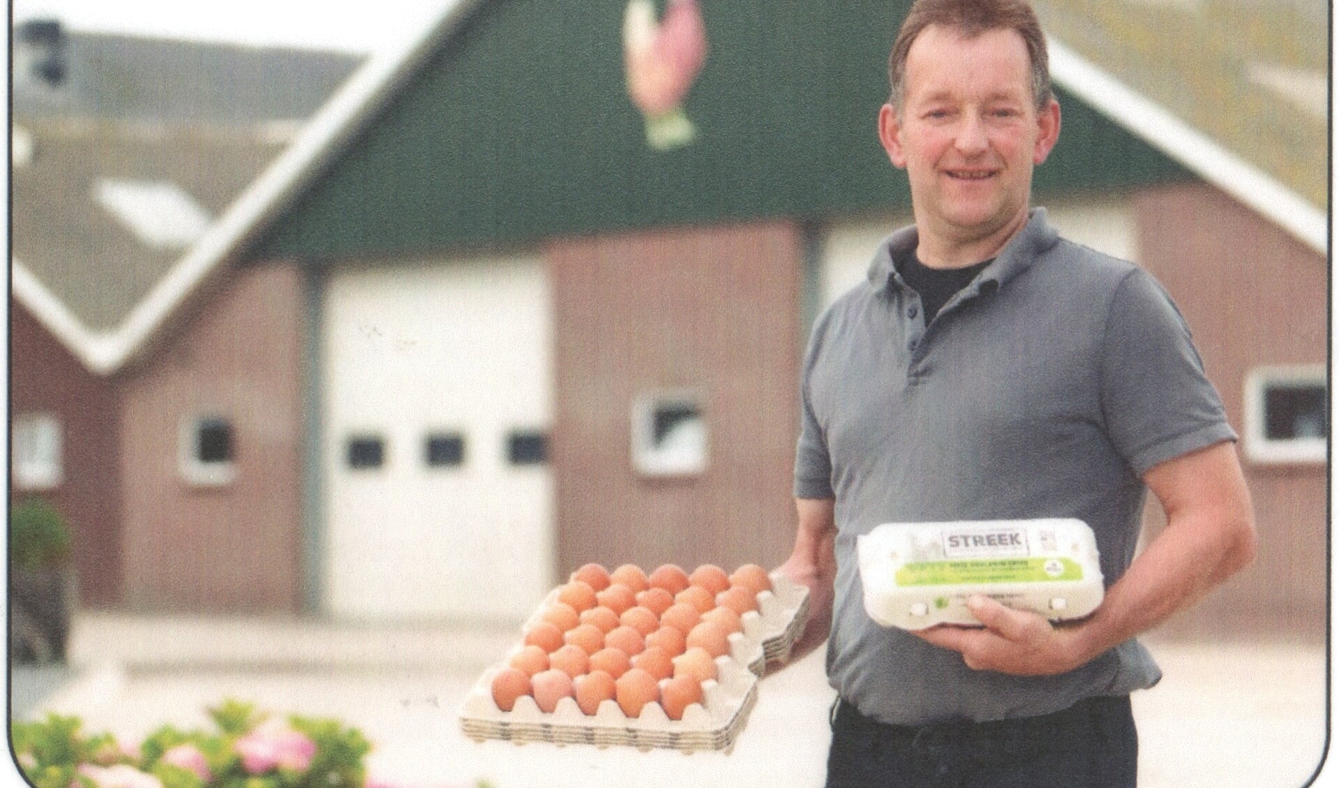 Boer Jan brengt zijn eieren naar de Pruimendijk