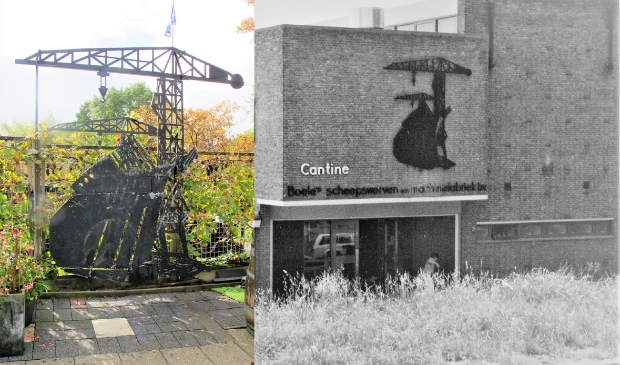 <p>Het logo dat vroeger de kantine van Boele sierde is niet verloren gegaan</p>