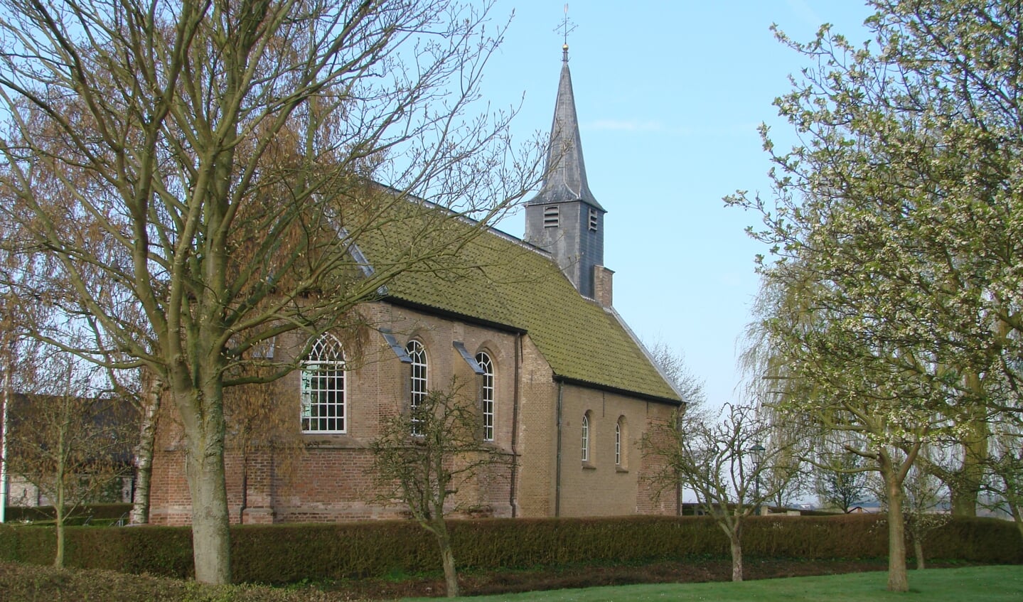 De kerk van Kijfhoek: open als de vlag buiten staat.