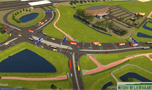 <p>Een impressie van de toekomstige verkeersafwikkeling op 'de Knoop'</p>