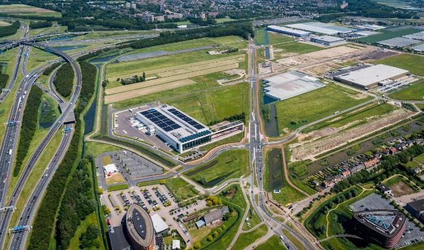 <p>Een recente luchtfoto van Nieuw Reijerwaard</p>