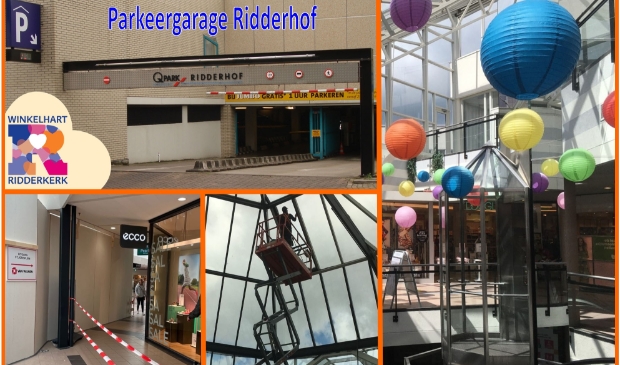 <p>Het werk in winkelcentrum Ridderhof gaat ook de komende weken door.</p>