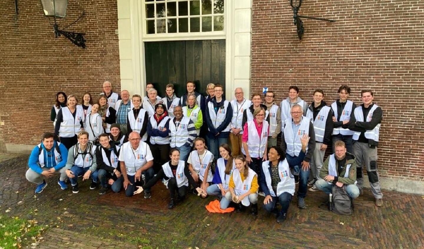 De deelnemers aan de Diacodoe van Stichting Present voor de Dorpskerk, op 1 oktober. 