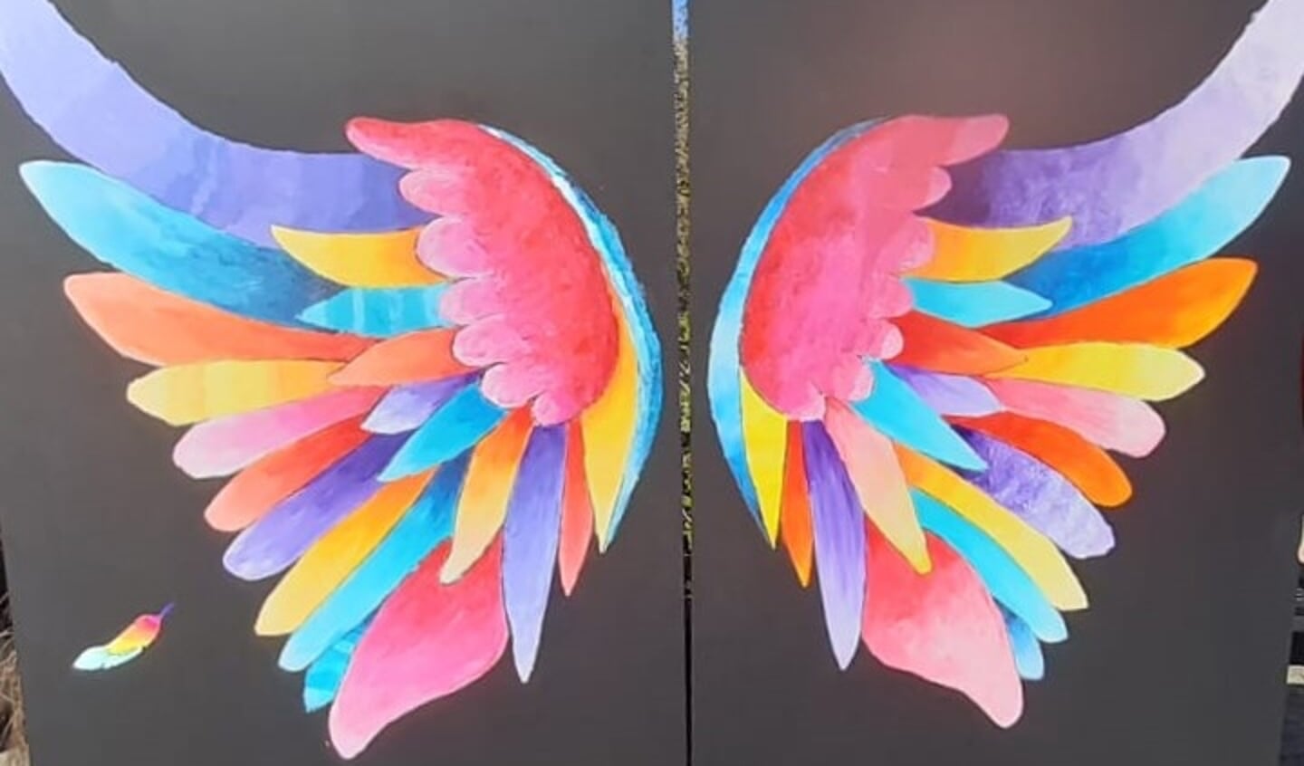 De kleurrijke vleugels van de vrede.