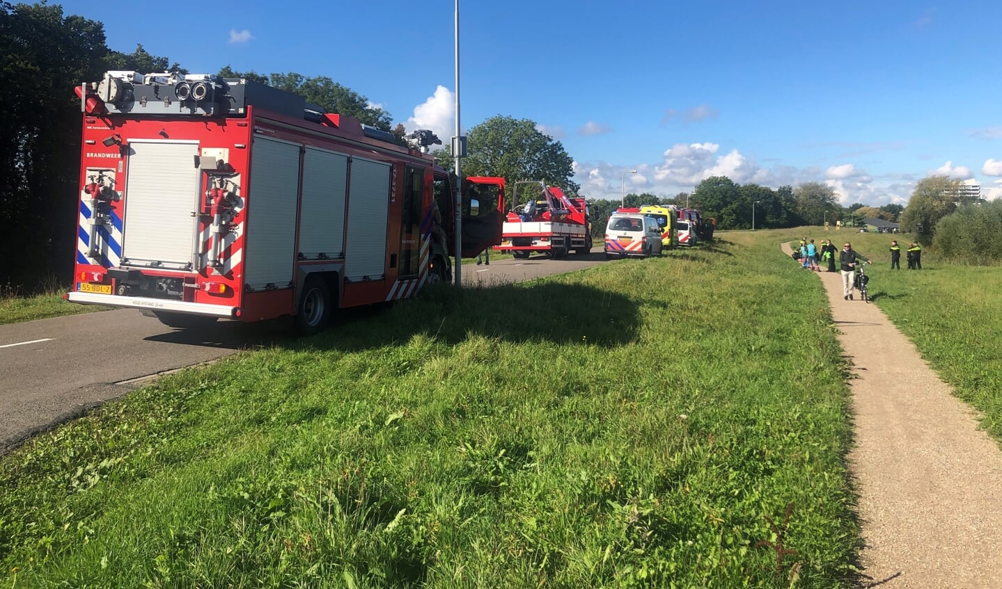 De hulpdiensten ter plaatse