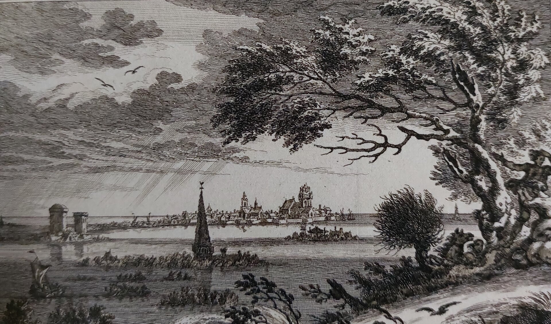 Sint-Elisabethsvloed, ets, 1750, in: Jan Wagenaar, Vaderlandsche Historie