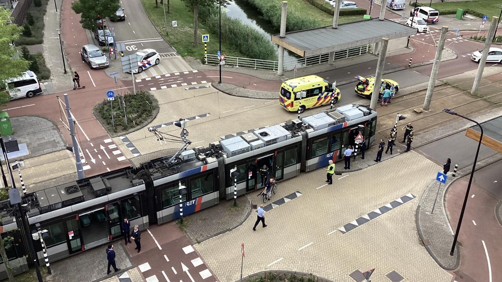 Ongeval in juli op de kruising Zuidersingel/Avenue Carnisse.(Foto: Pieter Grevel)