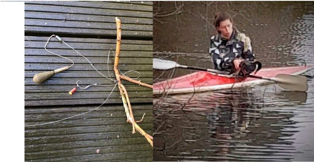 Melindy Dirks stapte in haar kano om de onfortuinlijke eend te redden