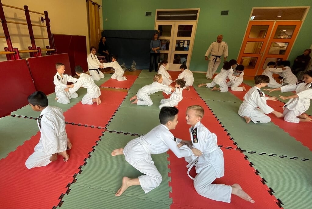 De kinderen vinden de judolessen erg leuk.