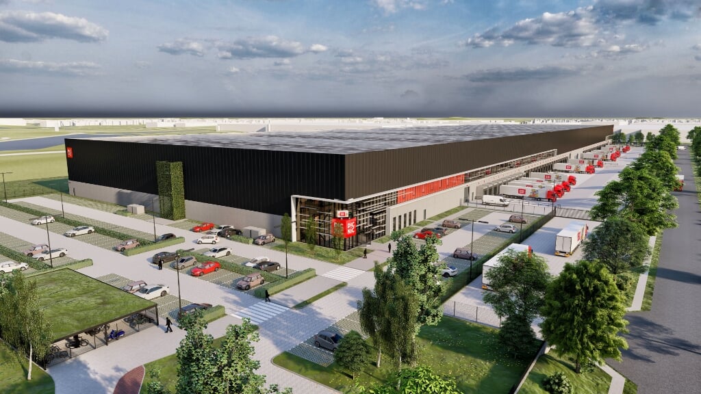 Een impressie van het nieuwe distributiecentrum van Picnic op Nieuw Reijerwaaard