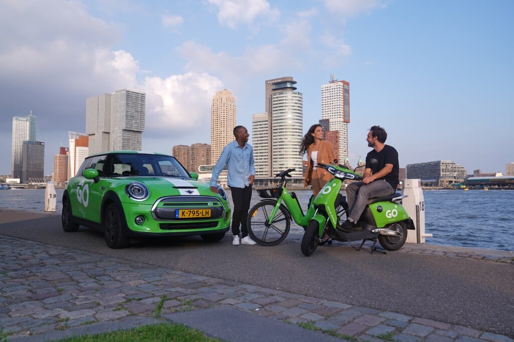 GO Sharing wil binnenkort ook elektrische deelauto’s en -e-bikes aan het aanbod toevoegen. (foto: Go Sharing)