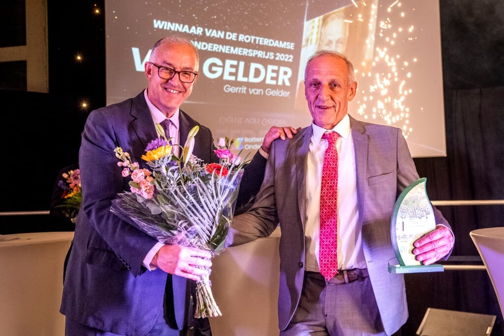 De winnaar van de Rotterdamse Ondernemersprijs Ron van Gelder. Foto: Frank de Roo