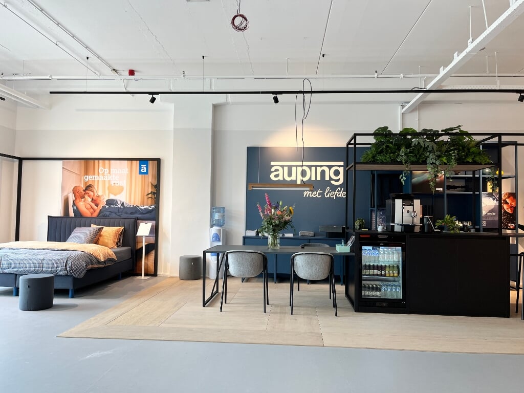 De nieuwe inrichting van de Auping Store in Barendrecht