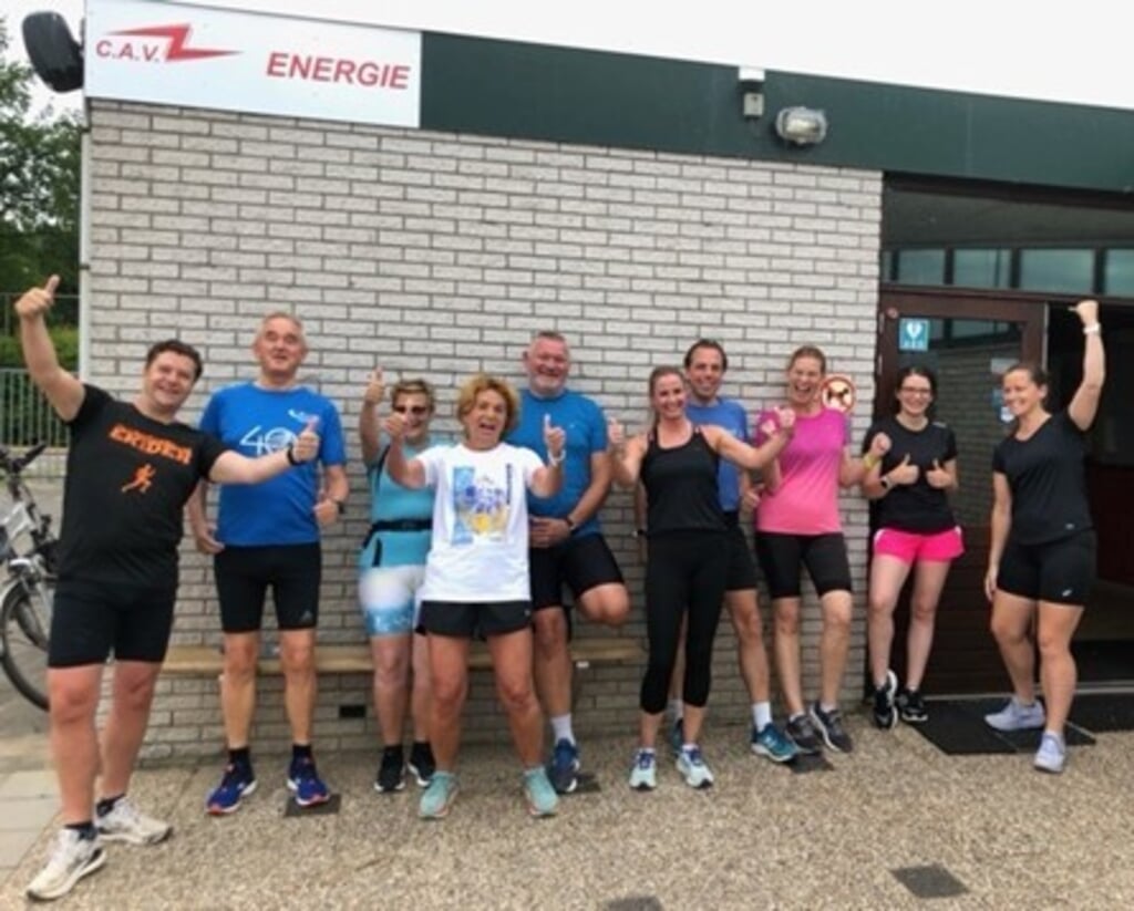 Deelnemers van de looptraining van Energie