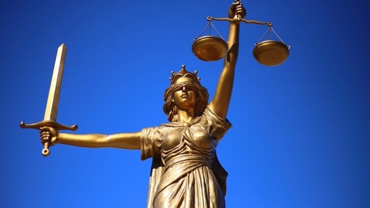 Vrouwe Justitia.