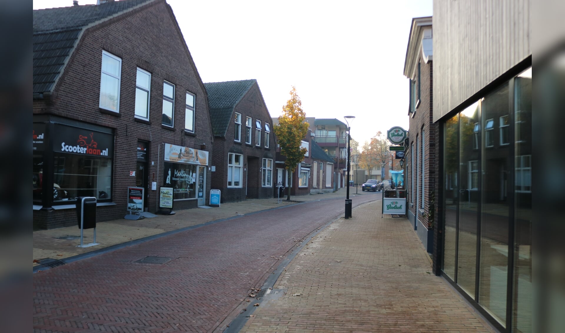 Deel van de Enterstraat waarvoor de gemeente een plan maakt.