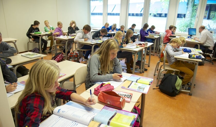 Deze vulling van een klaslokaal is voorlopig verleden tijd.