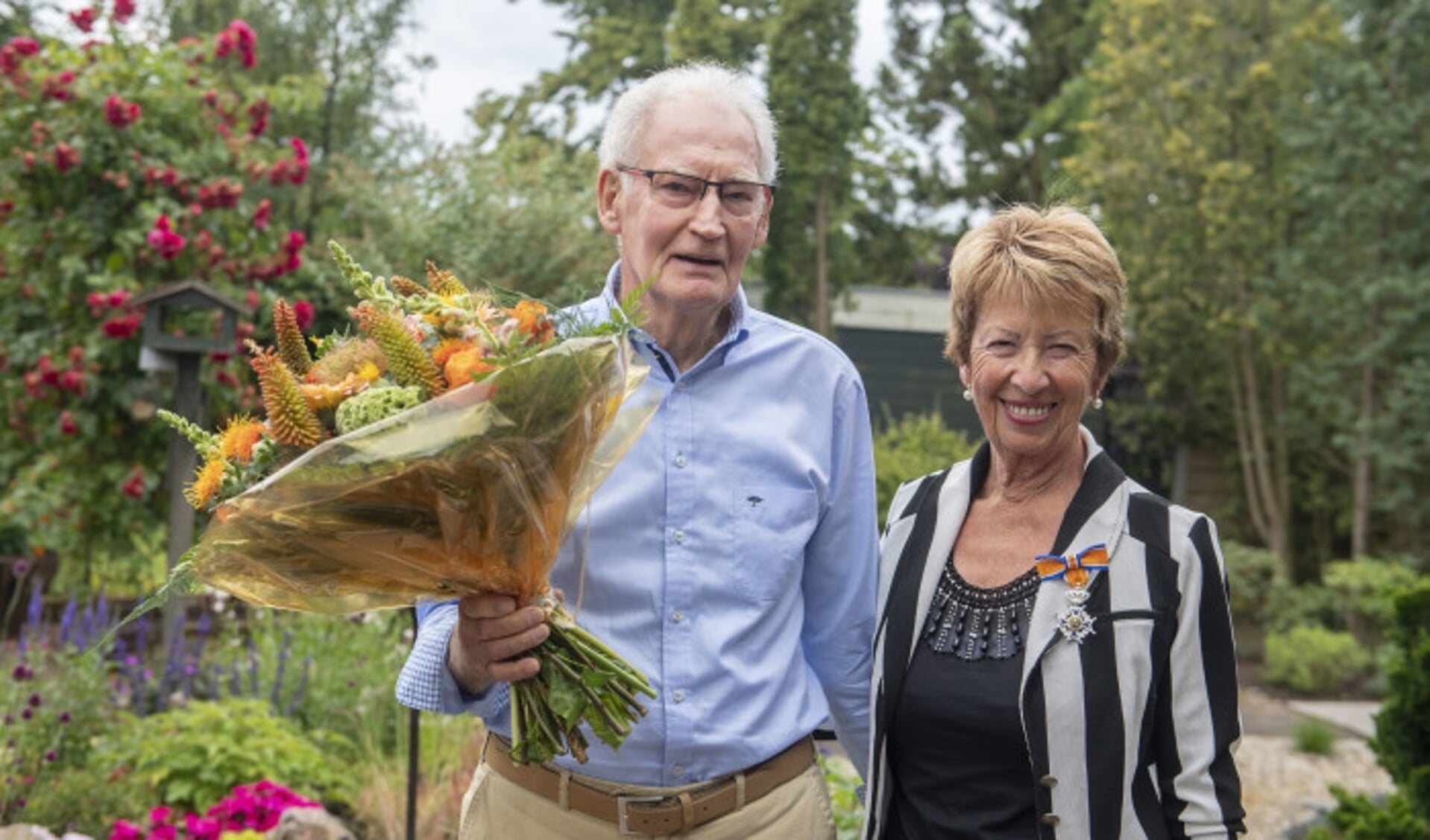 HOLTEN - Marietje Eggink is Ridder in de Orde van Oranje-Nassau geworden.
Foto: Lenneke Lingmont 