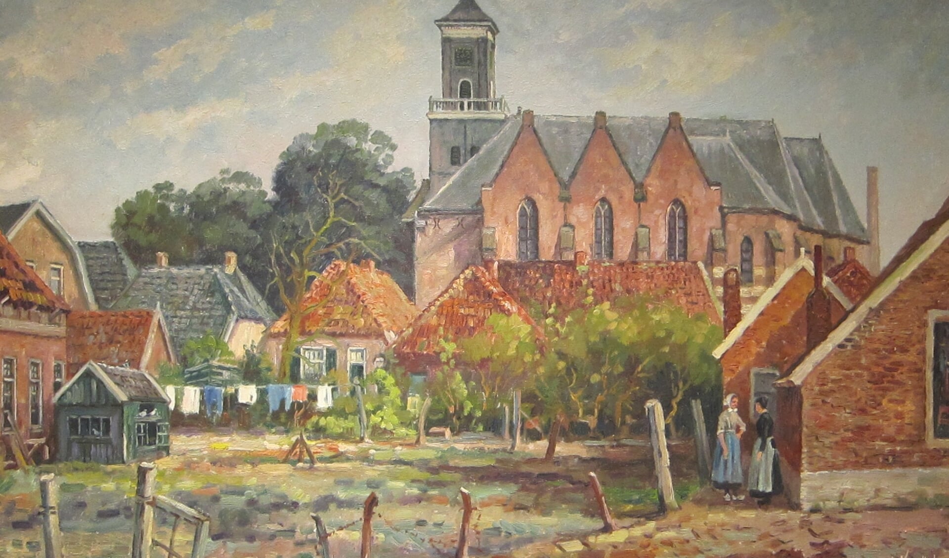 RIJSSEN - Gerrit Kwintenberg schilderde veel taferelen in de Rijssense binnenstad.