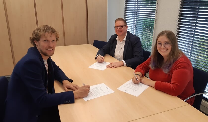 <p>Benjamin Groenewolt, Martijn Broshuis en Kiona Bijker.</p>