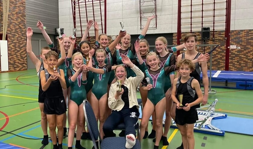 <p>G.V. Fysion behaalde bij de thuiswedstrijden meerdere keren goud, zilver en brons op verschillende onderdelen.</p>