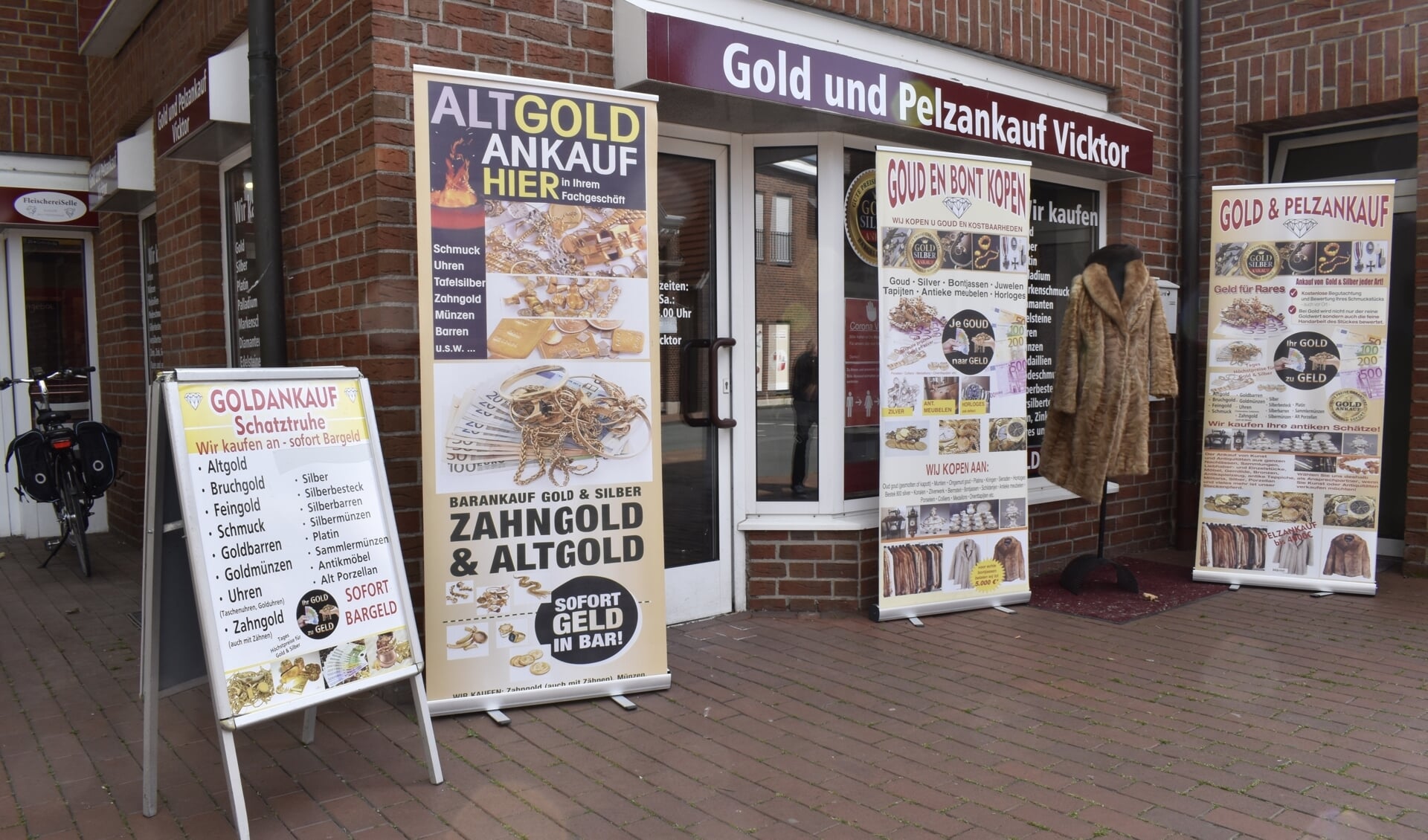 Bij Goudaankoop worden hoge prijzen betaald, niet alleen in Enschede maar ook in de vestiging in Gronau-Epe bijvoorbeeld.