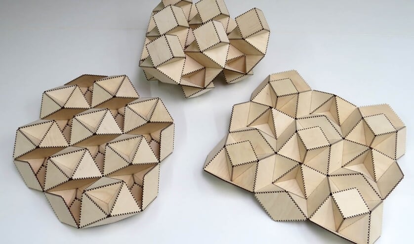 <p>Rinus Roelofs toont mathematische kunst bij TkkrLab.</p>