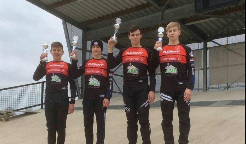 <p>Jochem Santing, Sem Bosman, Danny Kuijer en Joris Tijssen. </p>
