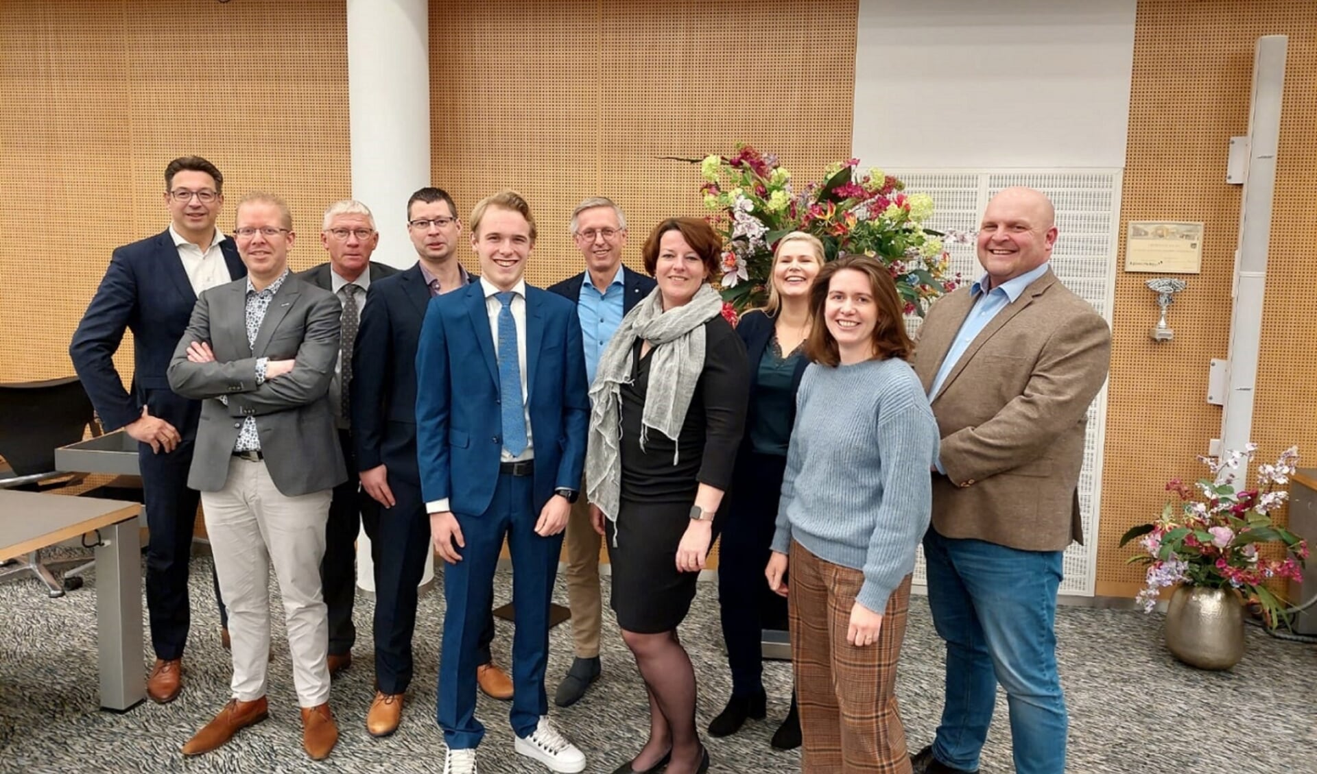 Het team waarmee de ChristenUnie Rijssen-Holten de gemeenteraadsverkiezingen van volgend jaar in gaat.