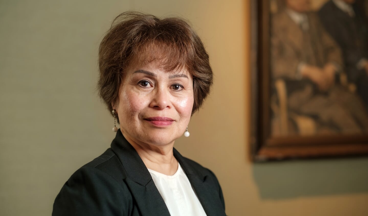 Niëva Blijstra-Espina is enthousiast over de Wijkjury en het theater. (Foto: Tjeerd Derkink)