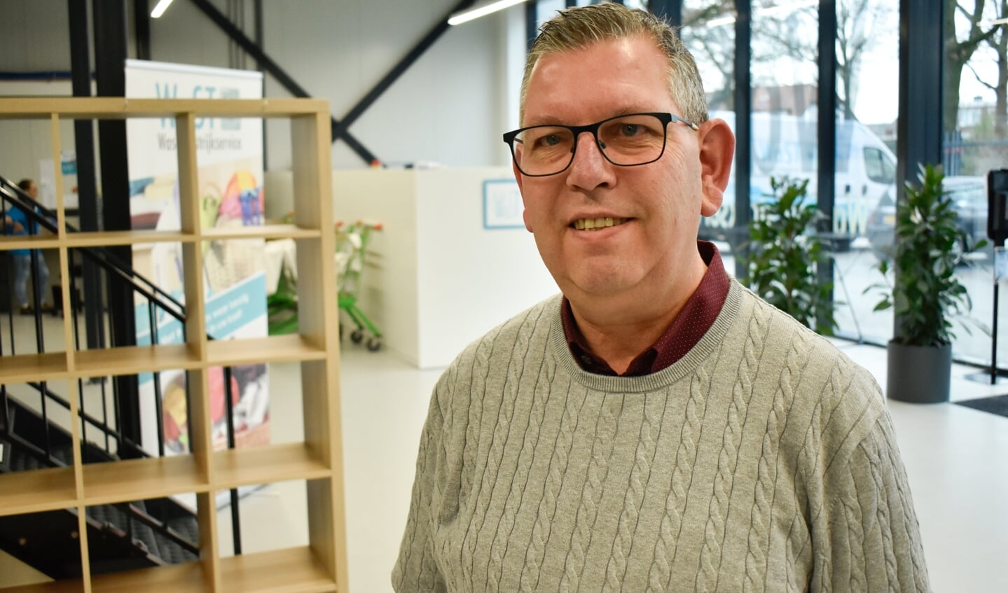 Vestigingsmanager Huub Jansen hoopt volgende jaar zeker 150 waszakken per week te kunnen verwerken.