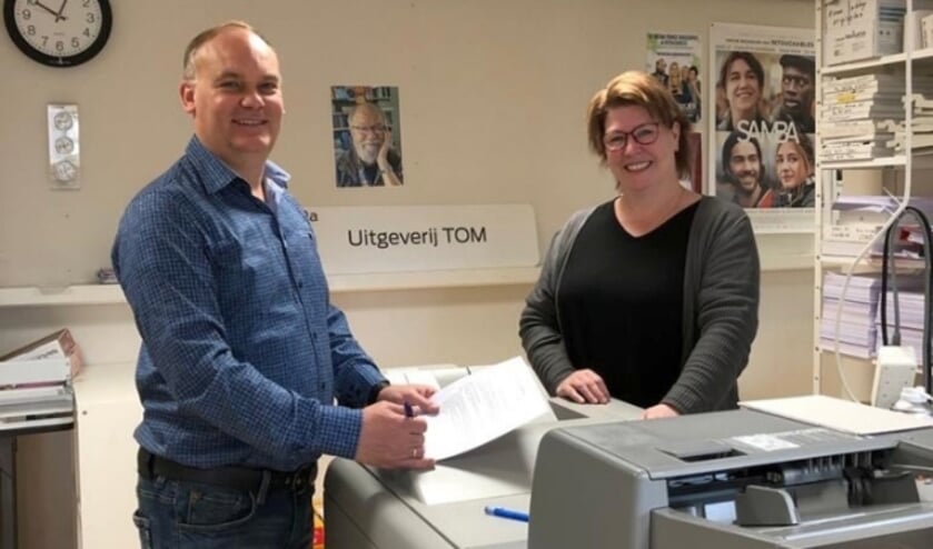 <p>Theo Tulp en Ankie Meijer van TOM UIitgeverij.</p>