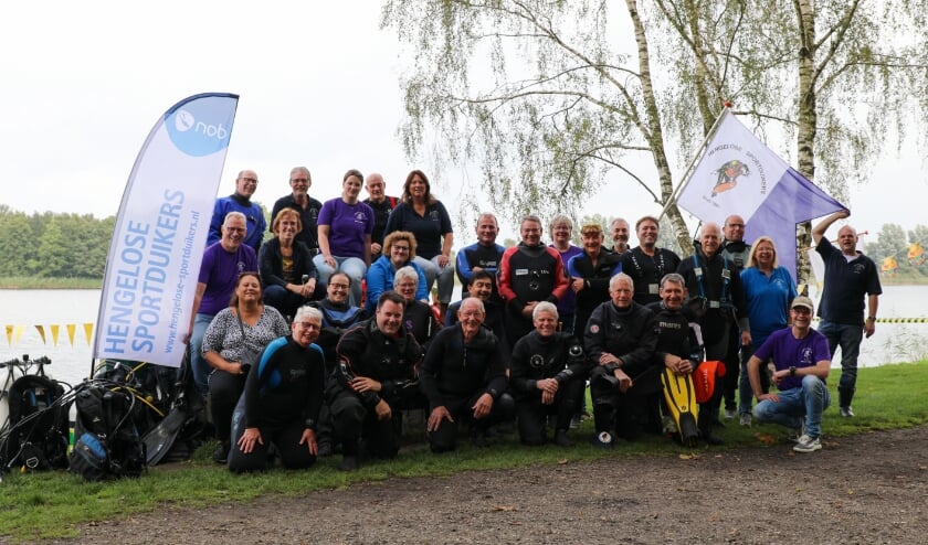 <p>De sportduikers van HSD. Ze komen zaterdag in actie bij de golfbaan om ballen uit de vijvers te vissen. Eigen foto. </p>