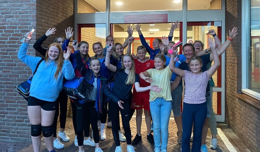 <p>Blije kinderen na afloop van het open weekend bij Havoc. Nu kan de competitie beginnen. Foto: Havoc, </p>