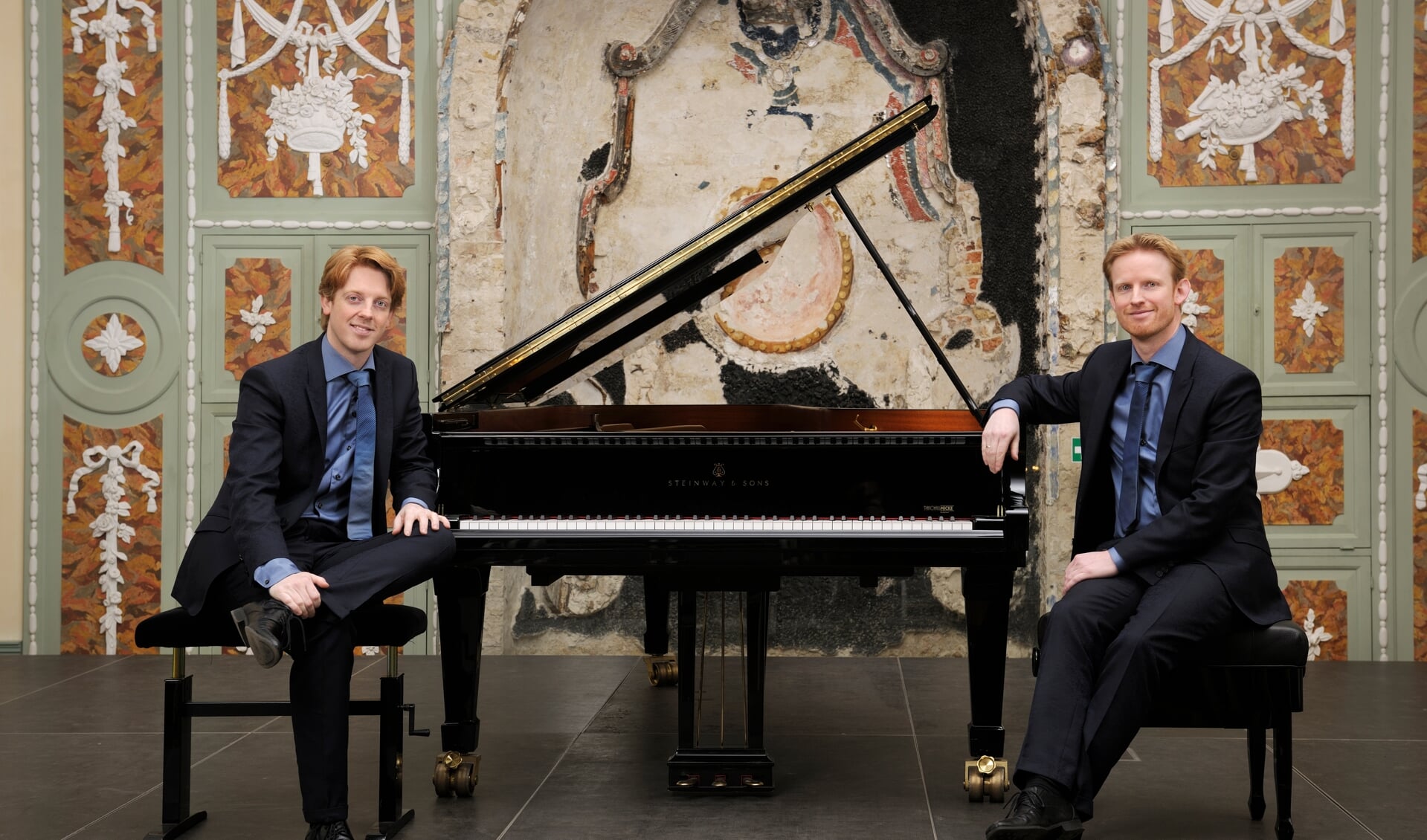 Martijn en Stefan Blaak geven een concert in het Muziekcentrum. (Foto: Manfred Pollert)