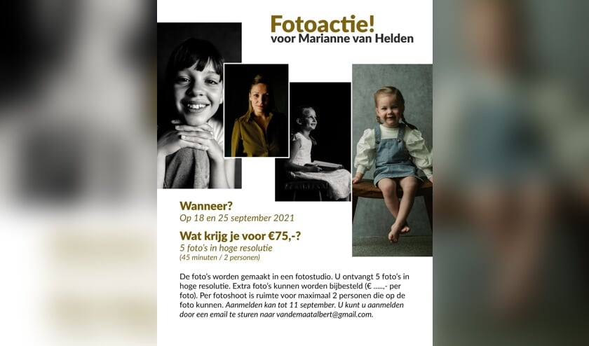 <p>Ontvang prachtige foto's in hoge resolutie en steun het werk van Marianne van Helden.</p>