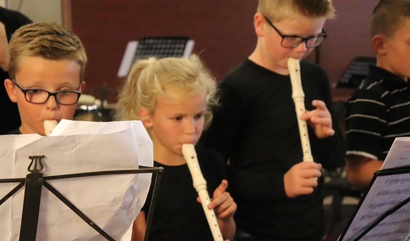 <p>Kinderen leren door onder meer het bespelen van de blokfluit muziek te maken tijdens de AMV-lessen.</p>  