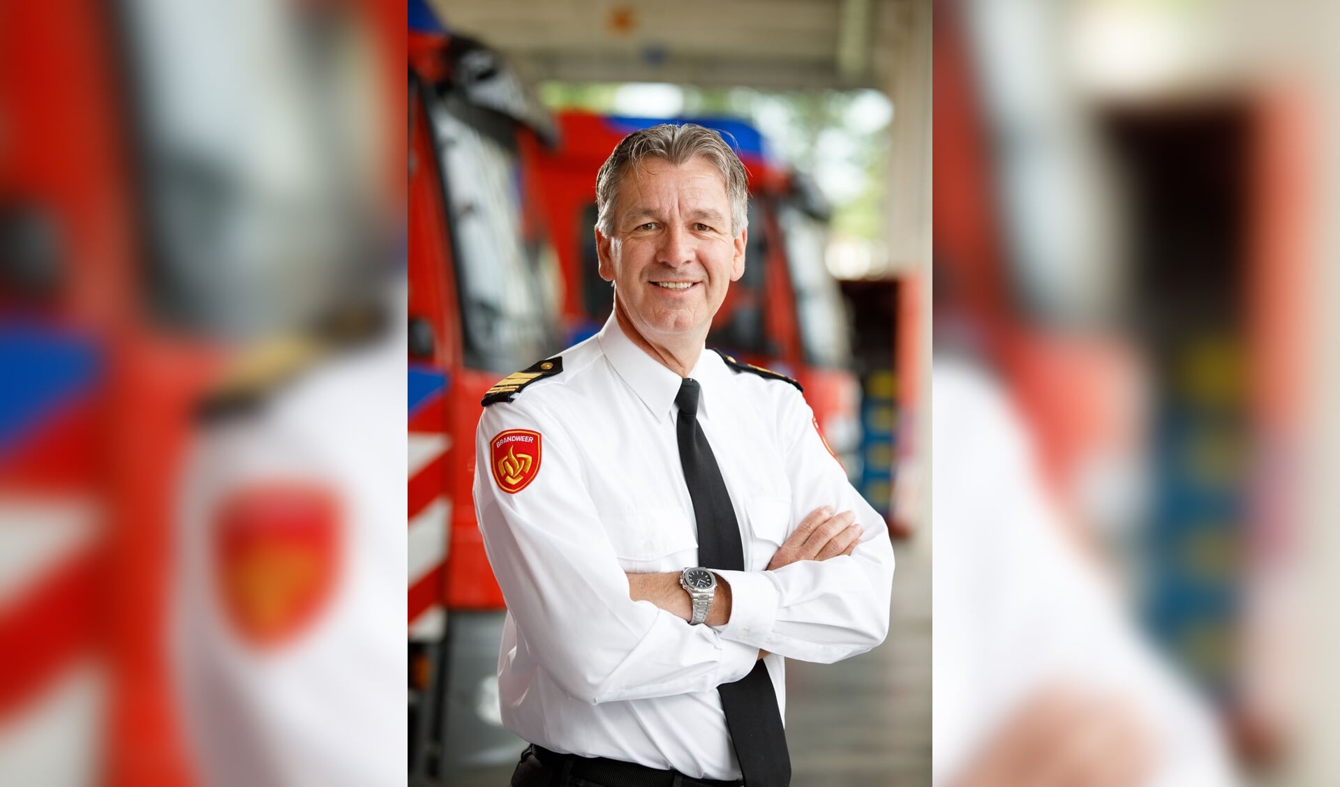 Brandweercommandant Stephan Wevers: 'de inzet het afgelopen jaar was gemiddeld.'