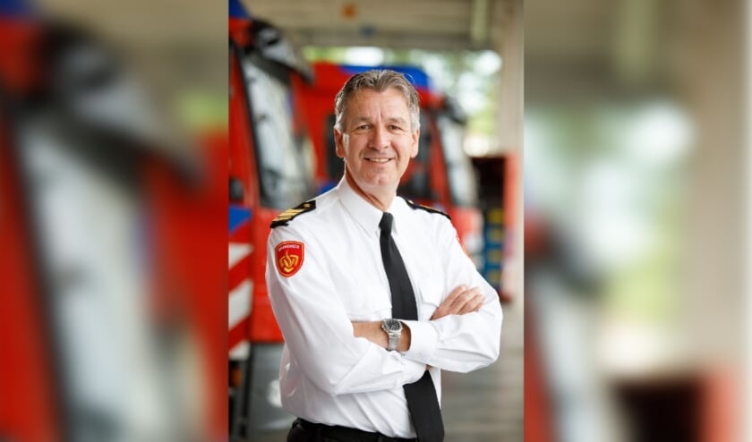 <p>Brandweercommandant Stephan Wevers: &#39;de inzet het afgelopen jaar was gemiddeld.&#39;</p>  