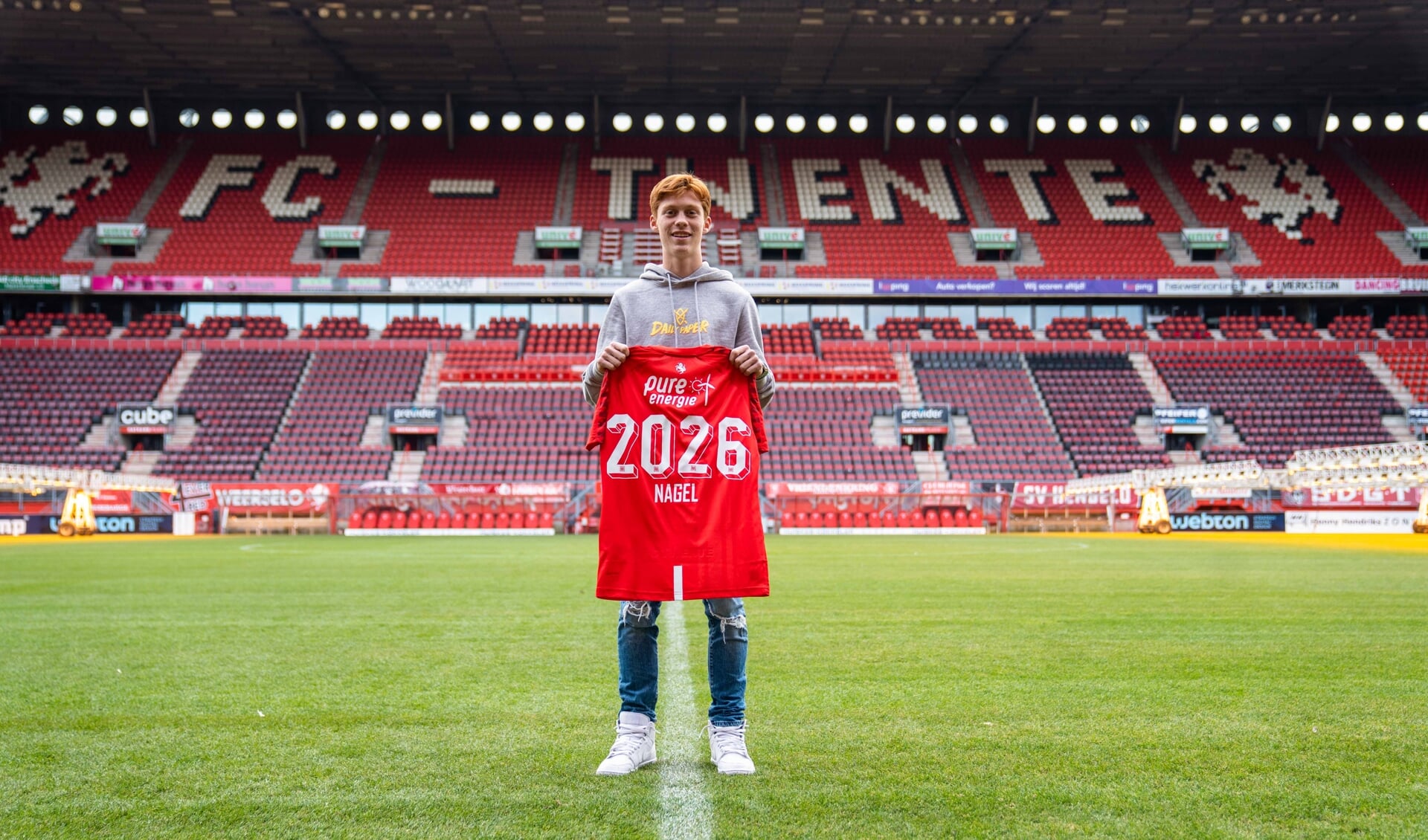 Benjamin Nagel heeft bij FC Twente getekend tot de zomer van 2026. (Foto: FC Twente/Media)
