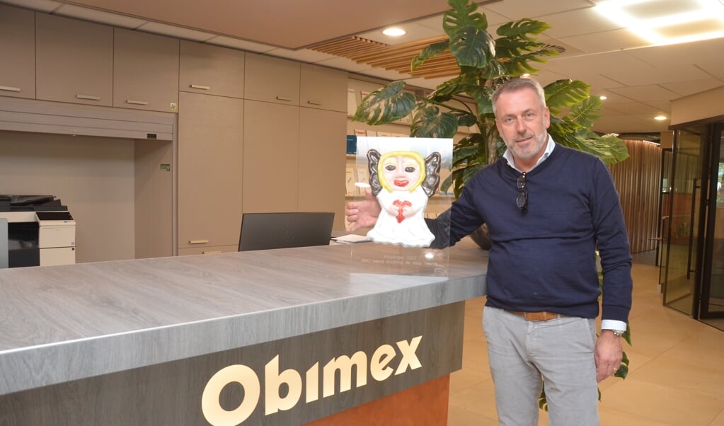 Michel Verweg van Obimex werd verrast met de Klupengel.